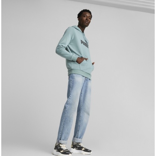 Puma bluza męska Ess Big Logo Hoodie Green 586687 75