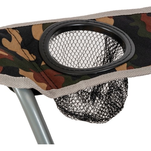 Turystyczne krzesło składane z podłokietnikami Highlander Moray - Moro