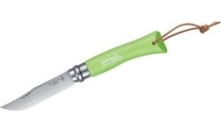 Opinel Trekking pocket knife No.7, ostrze ze stali nierdzewnej, zielona rękojeść