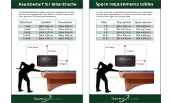 Stół bilardowy do snookera Dynamic Prince I 9 ft, czarny