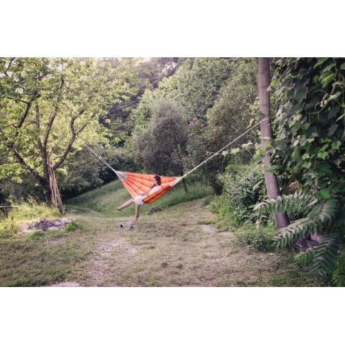 Podwójny hamak ogrodowy Amazonas Barbados Papaya, Dla 2 osób