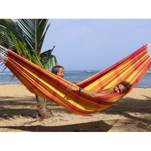 Podwójny hamak ogrodowy Amazonas Barbados Papaya, Dla 2 osób