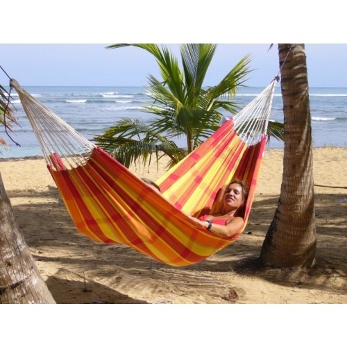 Podwójny hamak ogrodowy Amazonas Barbados Papaya, Dla 2 osób