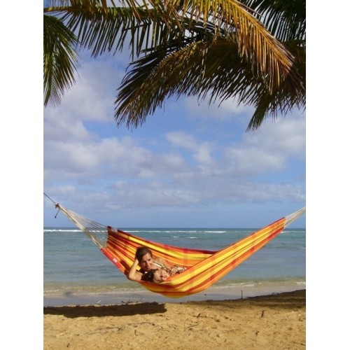 Podwójny hamak ogrodowy Amazonas Barbados Papaya, Dla 2 osób