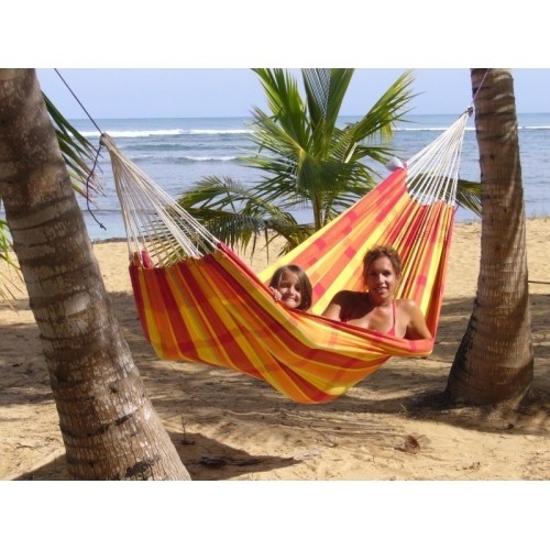 Podwójny hamak ogrodowy Amazonas Barbados Papaya, Dla 2 osób