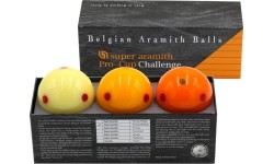Zestaw piłek karomowych Super Aramith Challenge 61,5 mm