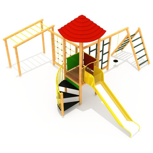Drewniany plac zabaw dla dzieci model 0-A