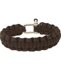 Bransoletka z linki spadochronowej Highlander, Zapięcie metalowe, czarna