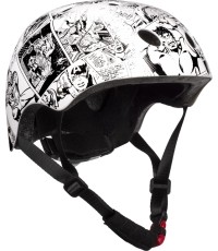 Kask AVENGERS 52-56cm (biały/czarny)