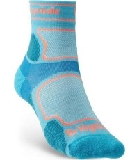 Skarpety Bridgedale TrailRun CoolM dla kobiet, niebieskie