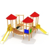 Drewniany plac zabaw dla dzieci Model 0502E