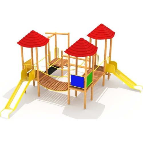 Drewniany plac zabaw dla dzieci Model 0502E