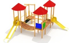 Drewniany plac zabaw dla dzieci Model 0502E