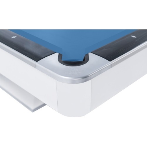 Stół bilardowy, Pool, Rasson Victory II Plus, biały, 8 stóp, Simonis 760 niebieskozielony