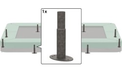 InGround Champion - Pojedyncza noga (22 cm)