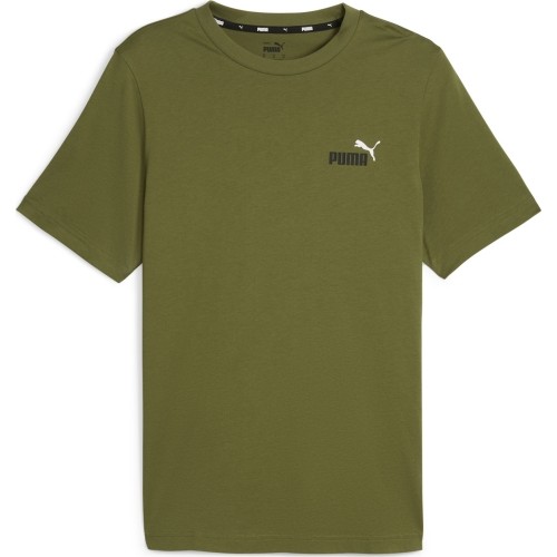 Koszulka męska Puma Ess+ 2 Col zielona 674470 33
