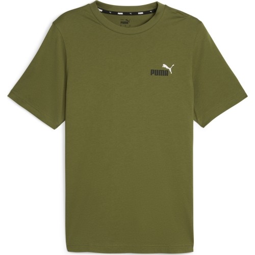 Koszulka męska Puma Ess+ 2 Col zielona 674470 33