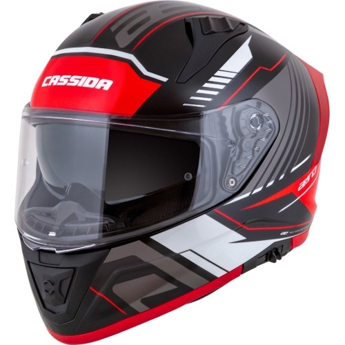 Kask motocyklowy Cassida Aero Drome Black Pearl/Red/White/Gray