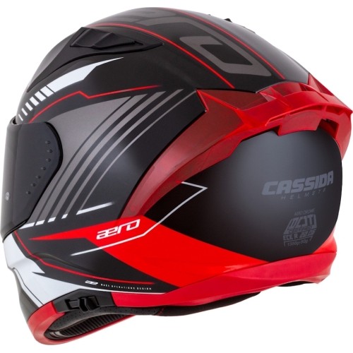 Kask motocyklowy Cassida Aero Drome Black Pearl/Red/White/Gray