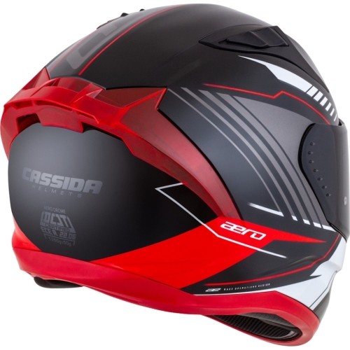 Kask motocyklowy Cassida Aero Drome Black Pearl/Red/White/Gray