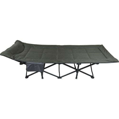 Składany leżak kempingowy EASY szaro-zielony