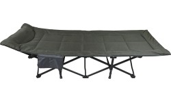 Składany leżak kempingowy EASY szaro-zielony