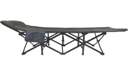 Składany leżak kempingowy EASY szaro-zielony