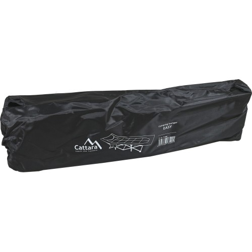 Składany leżak kempingowy EASY szaro-zielony