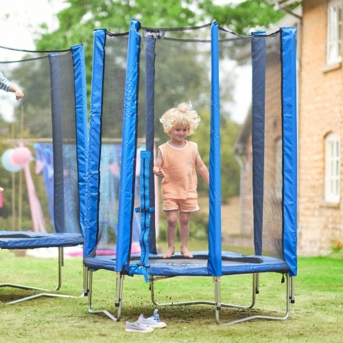 Trampolina Plum Junior z obudową niebieska 4ft