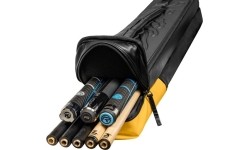 Twardy futerał na kije bilardowe, Predator Urbain, czarno-żółty, 3x5, 85 cm