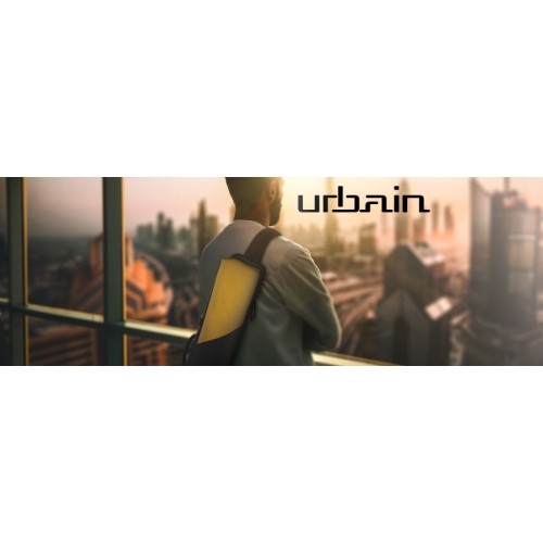 Twardy futerał na kije bilardowe, Predator Urbain, czarno-żółty, 3x5, 85 cm