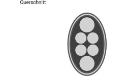 Twardy futerał na kije bilardowe, Predator Roadline, czarno-szary, 2x4