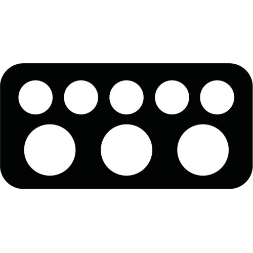 Twardy futerał na kije bilardowe, Predator Roadline, czarno-szary, 3x5