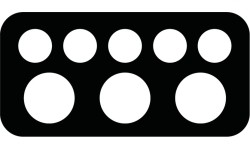 Twardy futerał na kije bilardowe, Predator Roadline, czarno-szary, 3x5