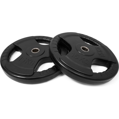 Zestaw gumowanych obciążeń Newton Fitness 30 mm, 15 kg