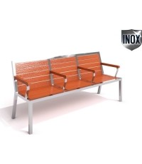 Ławka ze stali nierdzewnej Inter-Play 10