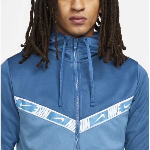 Męska bluza z kapturem Nike Sportswear Repeat, niebieska, DM4672 407