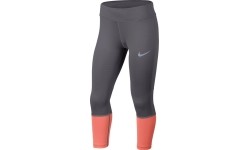 Legginsy młodzieżowe Nike G NK Pwr Tght Crop Grey Orange 890208 036