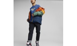 Kurtka męska Puma Power Hooded Down Puff Orange Green Blue 849335 64