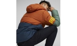 Kurtka męska Puma Power Hooded Down Puff Orange Green Blue 849335 64