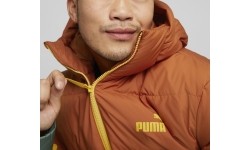 Kurtka męska Puma Power Hooded Down Puff Orange Green Blue 849335 64
