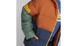 Kurtka męska Puma Power Hooded Down Puff Orange Green Blue 849335 64
