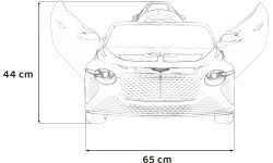 Bentley Bacalar, czarny samochód elektryczny dla dzieci