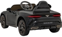 Bentley Bacalar, czarny samochód elektryczny dla dzieci