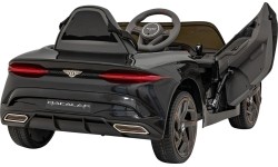 Bentley Bacalar, czarny samochód elektryczny dla dzieci
