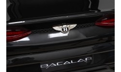 Bentley Bacalar, czarny samochód elektryczny dla dzieci