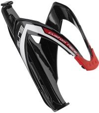 Niestandardowy uchwyt na napoje Elite Race (błyszcząca czerń/czerwona grafika)