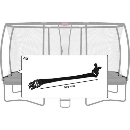 Klamra siatki ochronnej Ultim Safety Net DLX XL (900 mm) (4 szt.)