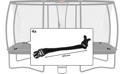 Ultim Safety Net DLX XL - Buckle (400mm) (4x)