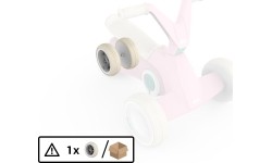 BERG GO² Pink - tylne koło